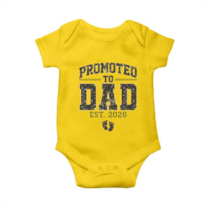 Camouflage Promoted To Dad Est 2026 Baby Onesie Camo Pregnancy Announcement Graphic TS12 Daisy Print Your Wear