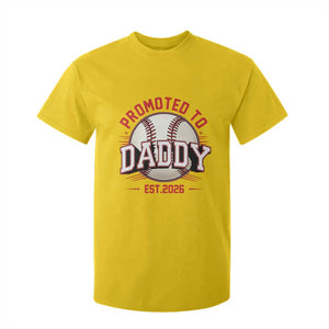 Promoted To Dad 2026 Baseball T Shirt For Kid First Time Father Sports Lover