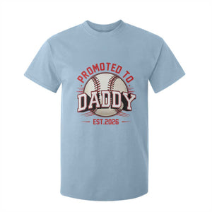 Promoted To Dad 2026 Baseball T Shirt For Kid First Time Father Sports Lover