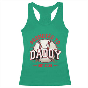 Promoted To Dad 2026 Baseball Racerback Tank Top First Time Father Sports Lover TS12 Irish Green Print Your Wear