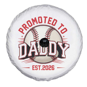 Promoted To Dad 2026 Baseball Spare Tire Cover First Time Father Sports Lover TS12 Print Your Wear