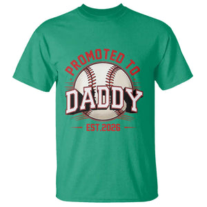 Promoted To Dad 2026 Baseball T Shirt First Time Father Sports Lover TS12 Irish Green Print Your Wear