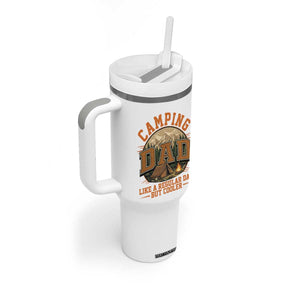 Camping Dad Like A Regular Dad But Cooler Tumbler With Handle Funny Fathers Day Gift TS12 Print Your Wear