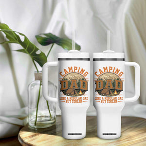 Camping Dad Like A Regular Dad But Cooler Tumbler With Handle Funny Fathers Day Gift TS12 Print Your Wear
