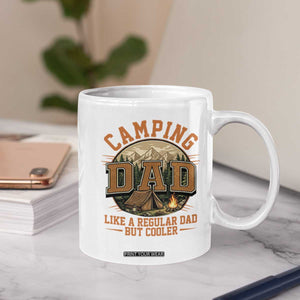 Camping Dad Like A Regular Dad But Cooler Coffee Mug Funny Fathers Day Gift TS12 Print Your Wear