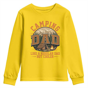 Camping Dad Like A Regular Dad But Cooler Youth Sweatshirt Funny Fathers Day Gift TS12 Daisy Print Your Wear