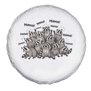 Funny Raccoon Mama Life Spare Tire Cover Motherhood Chaos Trash Panda TS12 Print Your Wear