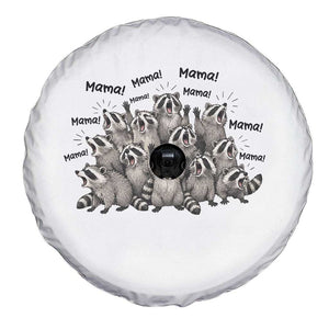 Funny Raccoon Mama Life Spare Tire Cover Motherhood Chaos Trash Panda TS12 Print Your Wear