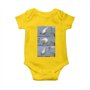 Funny Seagull Papa Baby Onesie Fathers Day Gift Ocean Life Dad Graphic TS12 Daisy Print Your Wear