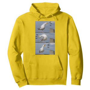 Funny Seagull Papa Hoodie Fathers Day Gift Ocean Life Dad Graphic TS12 Daisy Print Your Wear