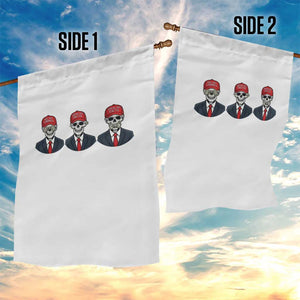 Skeleton See No Crimes Hear No Truth Garden Flag Funny Political Satire TS12 Print Your Wear