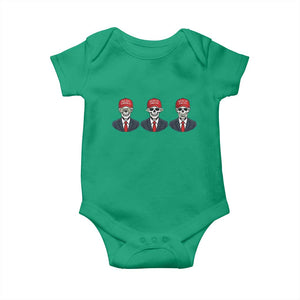 Skeleton See No Crimes Hear No Truth Baby Onesie Funny Political Satire TS12 Irish Green Print Your Wear