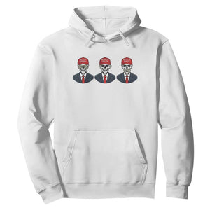Skeleton See No Crimes Hear No Truth Hoodie Funny Political Satire TS12 White Print Your Wear
