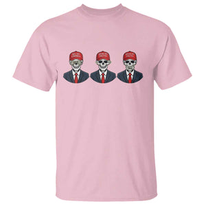 Skeleton See No Crimes Hear No Truth T Shirt Funny Political Satire TS12 Light Pink Print Your Wear