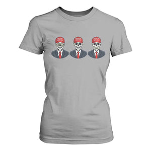 Skeleton See No Crimes Hear No Truth T Shirt For Women Funny Political Satire TS12 Sport Gray Print Your Wear