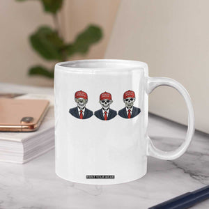 Skeleton See No Crimes Hear No Truth Coffee Mug Funny Political Satire TS12 Print Your Wear