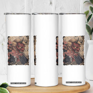 American Leader Oni Mask Japanese Ukiyoe Skinny Tumbler Political Parody Graphic TS12 Print Your Wear