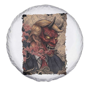 American Leader Oni Mask Japanese Ukiyoe Spare Tire Cover Political Parody Graphic TS12 Print Your Wear