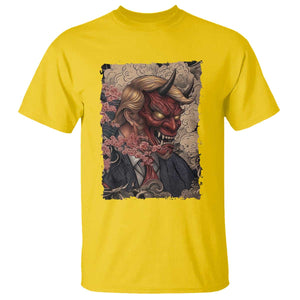 American Leader Oni Mask Japanese Ukiyoe T Shirt Political Parody Graphic TS12 Daisy Print Your Wear