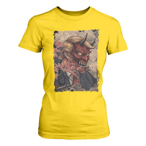 American Leader Oni Mask Japanese Ukiyoe T Shirt For Women Political Parody Graphic TS12 Daisy Print Your Wear