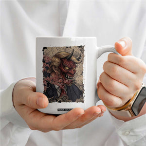 American Leader Oni Mask Japanese Ukiyoe Coffee Mug Political Parody Graphic TS12 Print Your Wear