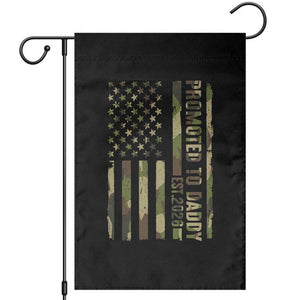 Camouflage Patriotic Dad 2026 Garden Flag USA Flag New Father Announcement TS12 Black Print Your Wear