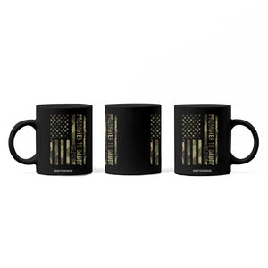 Camouflage Patriotic Dad 2026 Coffee Mug USA Flag New Father Announcement TS12 Print Your Wear