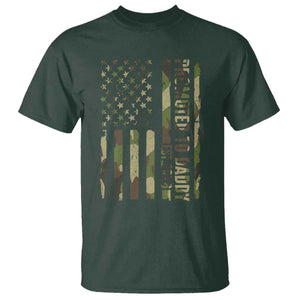 Camouflage Patriotic Dad 2026 T Shirt USA Flag New Father Announcement TS12 Dark Forest Green Print Your Wear
