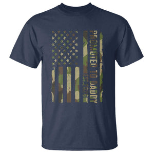 Camouflage Patriotic Dad 2026 T Shirt USA Flag New Father Announcement TS12 Navy Print Your Wear