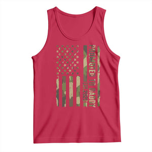 Camouflage Patriotic Dad 2026 Tank Top USA Flag New Father Announcement TS12 Red Print Your Wear