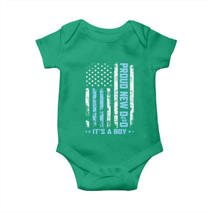 Proud New Dad Its A Boy Baby Onesie Patriotic First Fathers Day Gift TS12 Irish Green Print Your Wear