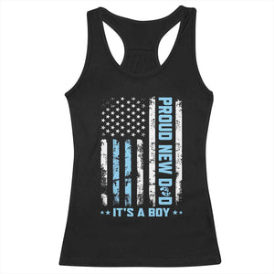 Proud New Dad Its A Boy Racerback Tank Top Patriotic First Fathers Day Gift TS12 Black Print Your Wear