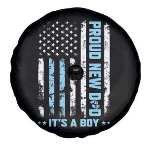 Proud New Dad Its A Boy Spare Tire Cover Patriotic First Fathers Day Gift TS12 Print Your Wear