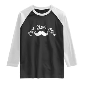 Cool Dad Club Raglan Shirt Coolest Dad Ever Birthday Gift TS12 Black White Print Your Wear