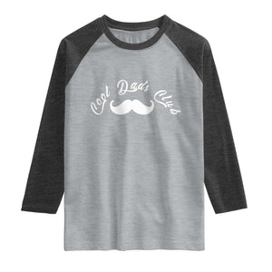 Cool Dad Club Raglan Shirt Coolest Dad Ever Birthday Gift TS12 Heather Gray Heather Charcoal Print Your Wear
