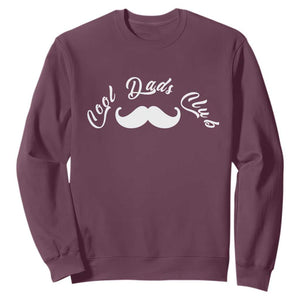 Cool Dad Club Sweatshirt Coolest Dad Ever Birthday Gift TS12 Maroon Print Your Wear