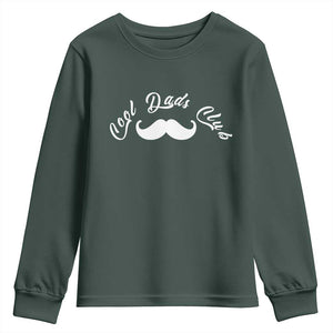 Cool Dad Club Youth Sweatshirt Coolest Dad Ever Birthday Gift TS12 Dark Forest Green Print Your Wear