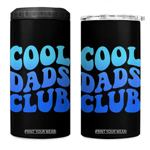 Cool Dads Club Blue Typography 4 in 1 Can Cooler Tumbler Fathers Day Gift TS12 One Size: 16 oz Black Print Your Wear