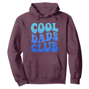 Cool Dads Club Blue Typography Hoodie Fathers Day Gift TS12 Maroon Print Your Wear
