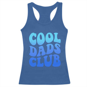 Cool Dads Club Blue Typography Racerback Tank Top Fathers Day Gift TS12 Royal Blue Print Your Wear