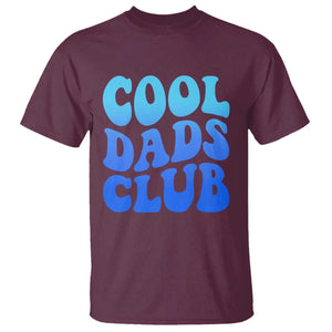 Cool Dads Club Blue Typography T Shirt Fathers Day Gift TS12 Maroon Print Your Wear