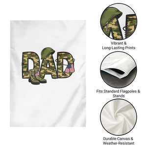 Proud Army Dad USA Flag Camo Garden Flag Fathers Day Gift TS12 Print Your Wear