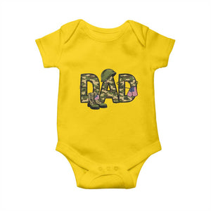 Proud Army Dad USA Flag Camo Baby Onesie Fathers Day Gift TS12 Daisy Print Your Wear