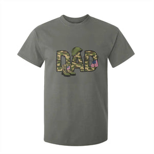 Proud Army Dad USA Flag Camo T Shirt For Kid Fathers Day Gift TS12 Military Green Print Your Wear