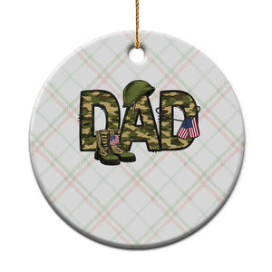 Proud Army Dad USA Flag Camo Ceramic Ornament Fathers Day Gift TS12 1pc Christmas Plaid Print Your Wear
