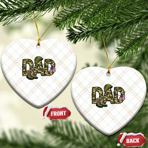 Proud Army Dad USA Flag Camo Ceramic Ornament Fathers Day Gift TS12 Print Your Wear
