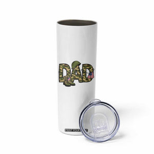 Proud Army Dad USA Flag Camo Skinny Tumbler Fathers Day Gift TS12 Print Your Wear