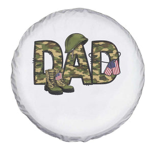 Proud Army Dad USA Flag Camo Spare Tire Cover Fathers Day Gift TS12 Print Your Wear