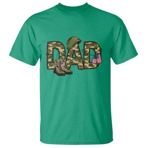 Proud Army Dad USA Flag Camo T Shirt Fathers Day Gift TS12 Irish Green Print Your Wear