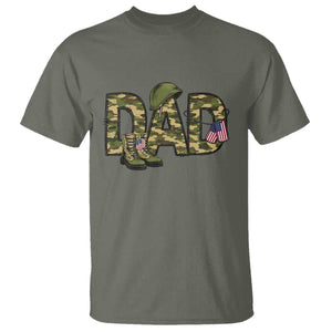 Proud Army Dad USA Flag Camo T Shirt Fathers Day Gift TS12 Military Green Print Your Wear